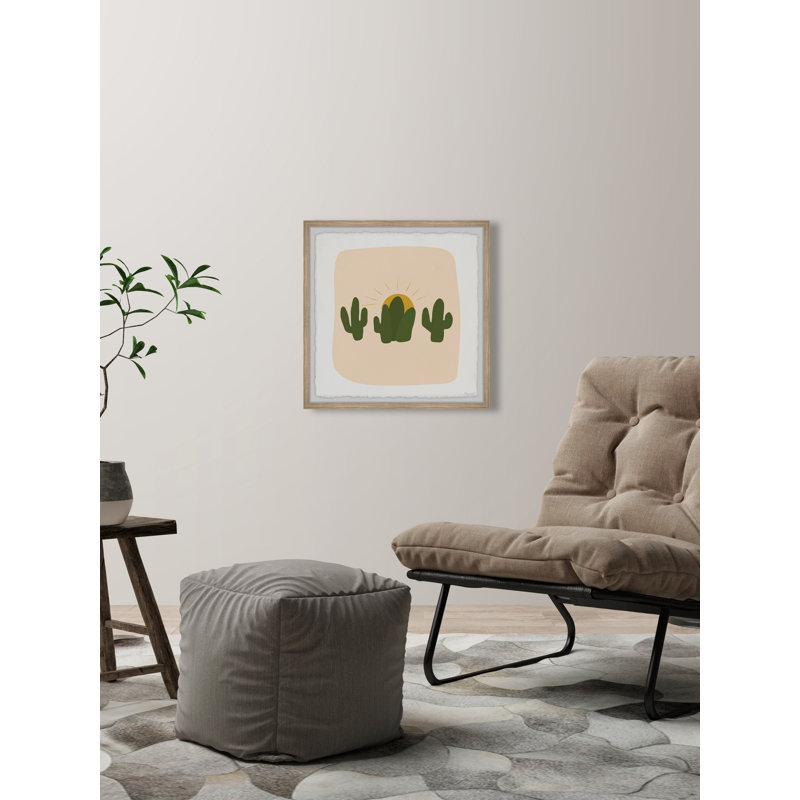 Cactus Cuttings - Single Picture Frame Painting, 81cm H x 81cm W 