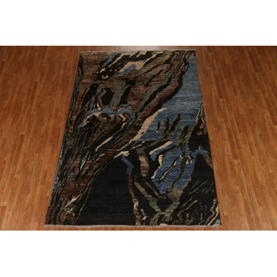 One-of-a-Kind 6'7'' X 9'5'' New Age Wool Area Rug in