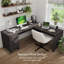 Bureau en L 72 W 3 positions-812622824