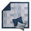 Ensemble de courtepointe réversible 3 pièces Voyage Blue de Greenland Home Fashions-130802467