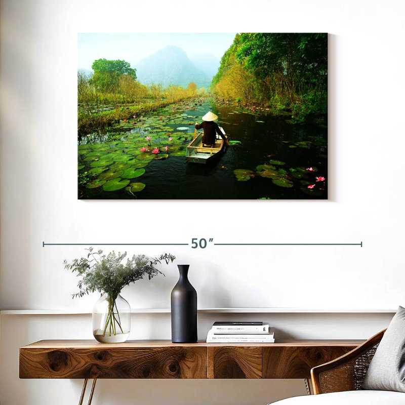 Alvord Canoe On Yen Stream, H 26 po x l 39 po