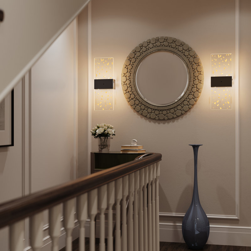 Battery Operated Modern Dimmable Wall Sconce, Matte Black