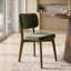 Ensemble de table de salle à manger extensible de 47 à 83 po avec chaises en velours massif-215681603-215681628