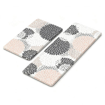 2PCS Farmhouse Anti Fatigue Kitchen Mats,Waterproof Non Slip Kitchen Rugs for Kitchen,