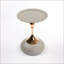Table basse en métal de forme lanterne pour le salon, base lestée stable et amp; Assemblage rapide