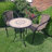 BRAVA BISTRO 60cm Mosaic Table with San Remo Chair Garden Set