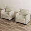 Ensemble de chaises d'appoint 2 pièces avec rangement sous le siège pour l'espace de vie-923427