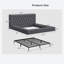 Structure de lit tapissier grand avec tête de lit 5,9 po, lit plateforme entièrement rembourré, coins arrondis doux et silencieux pour la chambre principale / chambre d'amis, assemblage facile en 15 minutes, gris-1229927151-1230701030