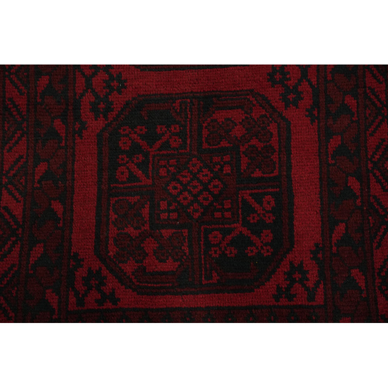 Tapis décoratif éléphant de style oriental afghan 3 x 4