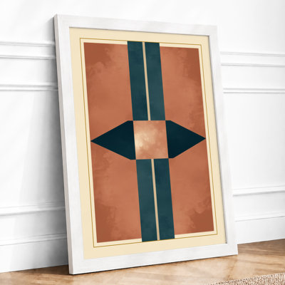 Earth Geometry Geometric - Framed Print