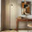 Elizabeth 66 in. Industrial LED Energy Efficient Floor Lamp with Glass Cylinder Shade