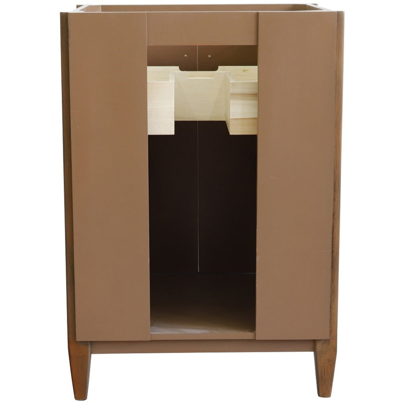 25'' Single Bathroom Vanity with Top, Black