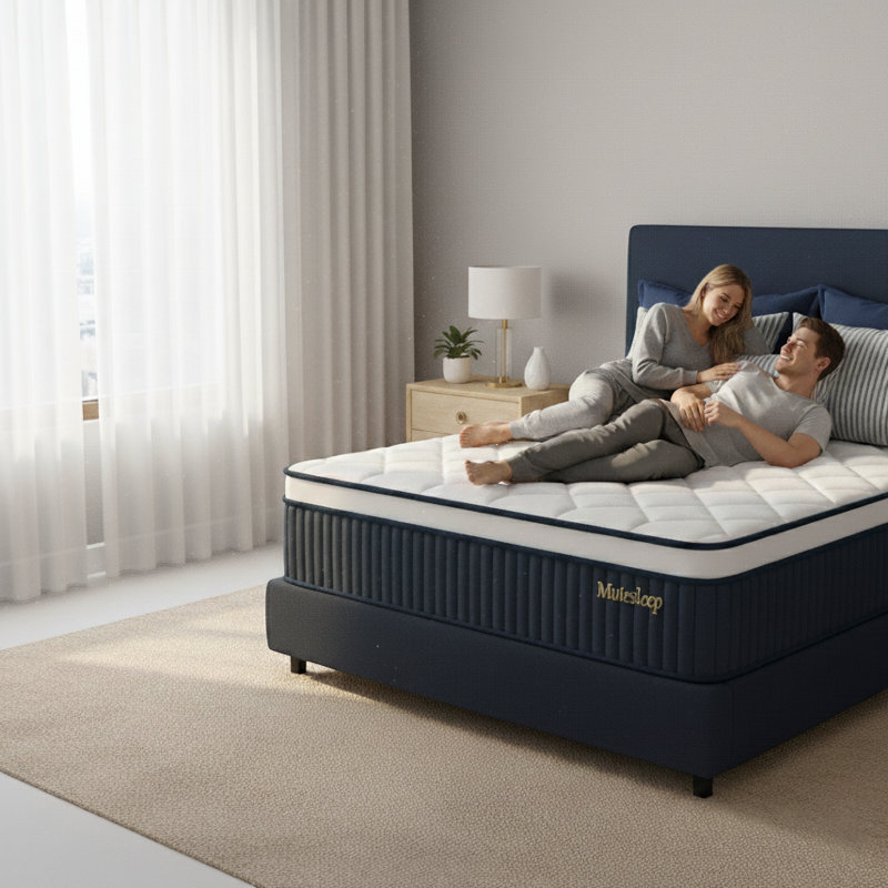 14 Inch Full Size Hybrid Mattress in a Box, Medium Firm, Tight Top, Individually Wrapped Coils, Reinforced Edge, Motion Reduction