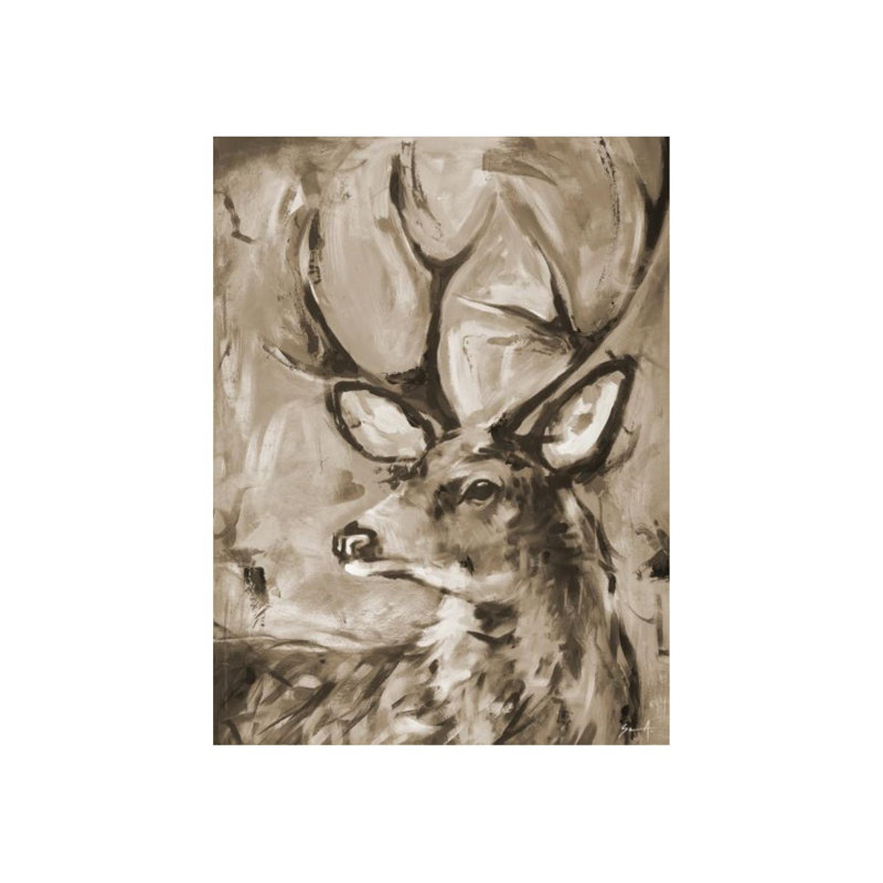 Buck par Altamura Stefano - Peinture, Couche de verre, H 53 po x l 40 po