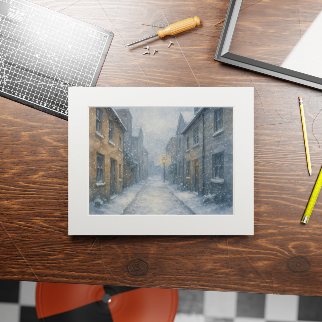 Watercolor Art Print with Premium Mat Frame – Fine Art Paper, Giclée Quality, Ready to Display in Any Home or Gallery