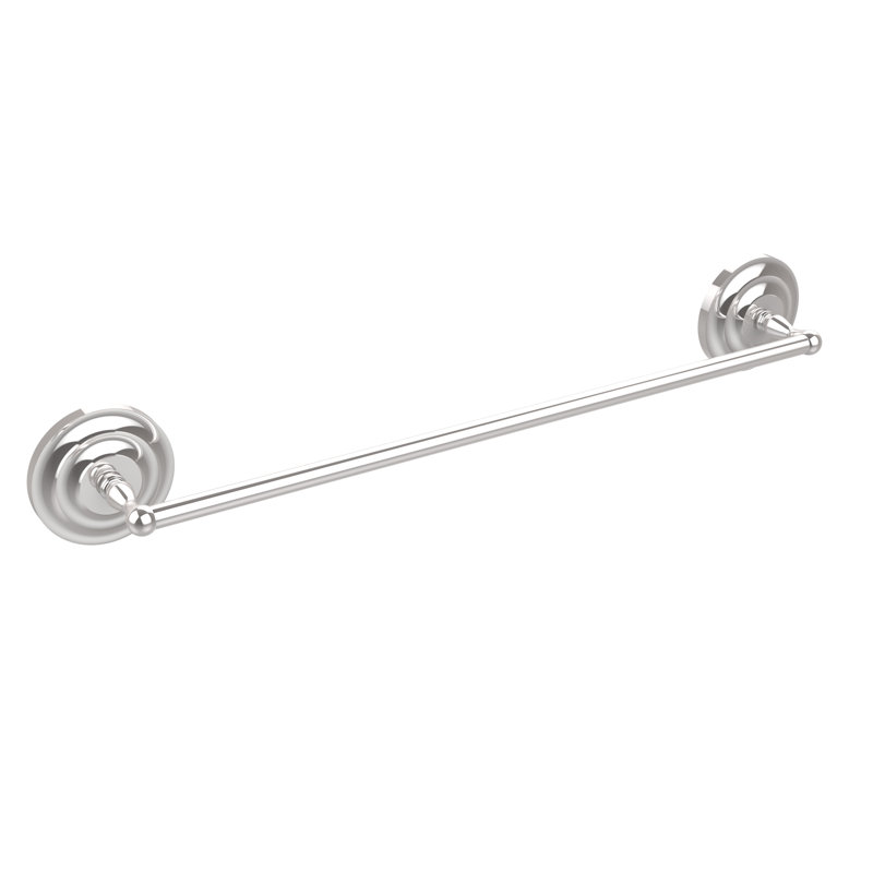 Barre à serviettes murale Leamore, Chrome poli, 3" H x 24" L x 3" D