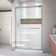 Encore 48" W x 32" D x 78.75" H Semi-Frameless Rectangle Shower Enclosure with Base Included