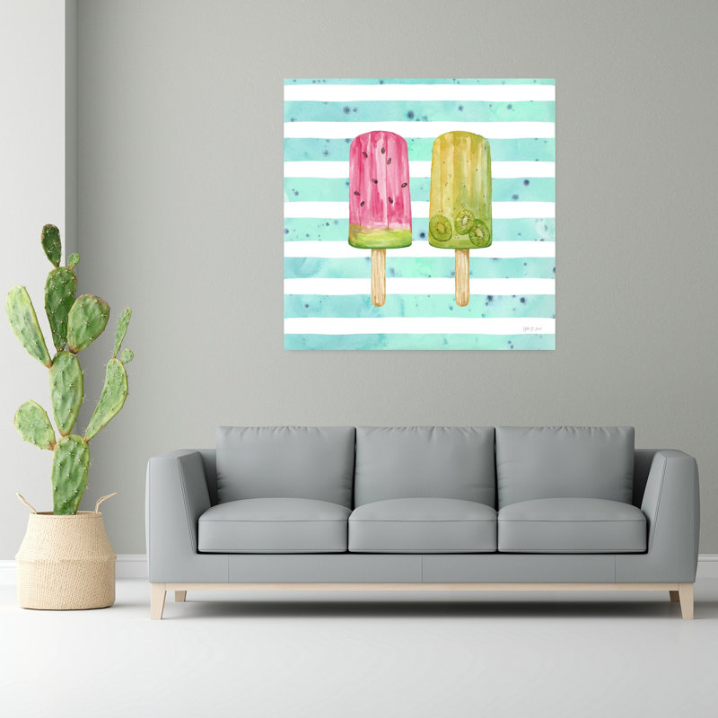 Popsicles fruitées Art contemporain, H 48 po x l 48 po