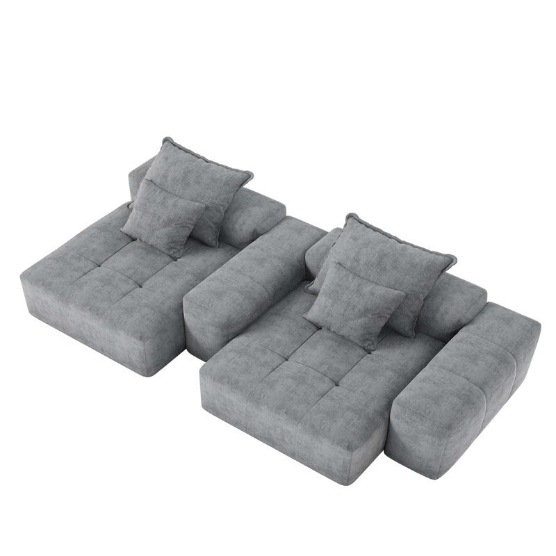 Canapé modulaire surdimensionné Modern, Gris