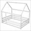 Lit en bois pleine grandeur avec cadre de toit-360445583-360445582