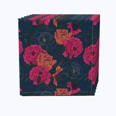 Cotton Floral Square Napkin