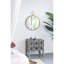 Miroir circulaire de 26 po x 1,8 po x 32,3 po - Cadre de salon, vestibule, bureau à réflexion transparente, cadre 26 po x 32 po avec cadre en métal-1168429399