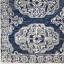 Tapis gris / beige / bleu marine en laine touffeté à la main Bergmann-1638075005