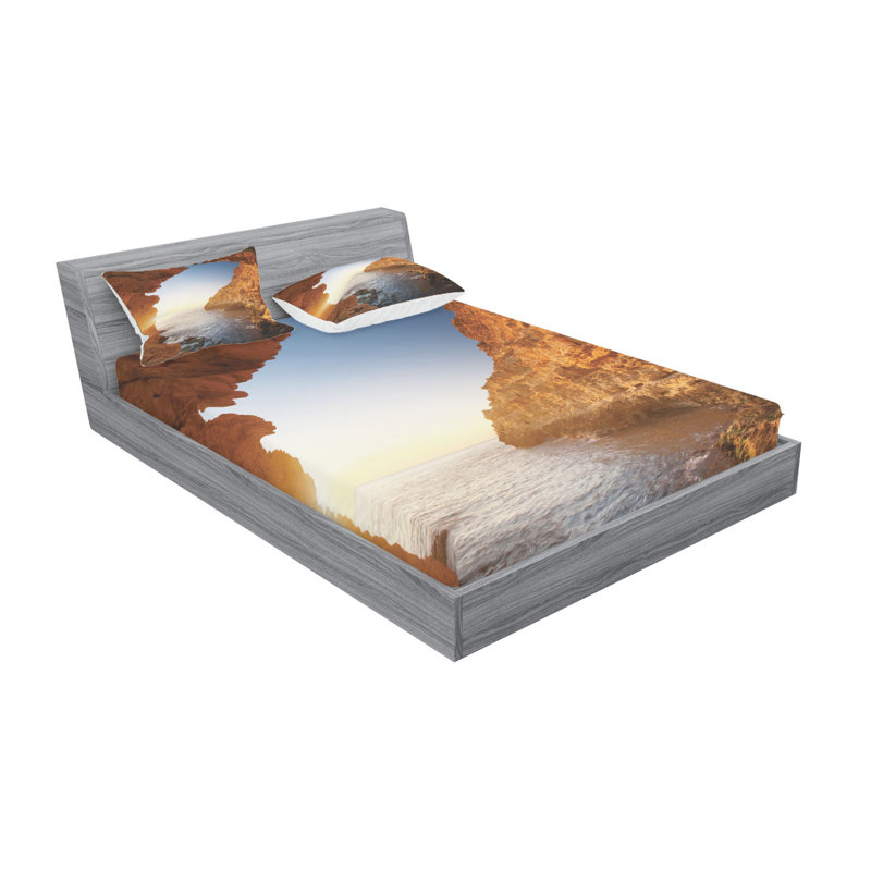 Microfiber Sheet Set, Queen Sheet Set with Fitted Sheet