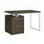 Bureau rectangulaire avec tiroirs de rangement