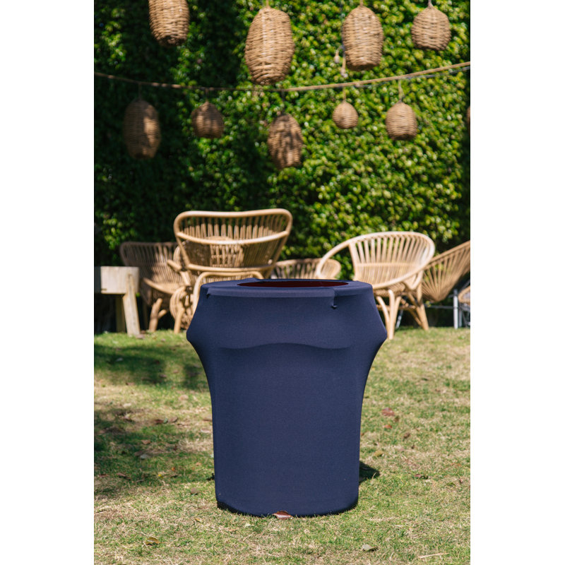 Housse pour poubelle extensible en élasthanne, Bleu marine