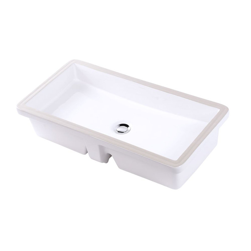 Cube 28'' L Bathroom Sink, White