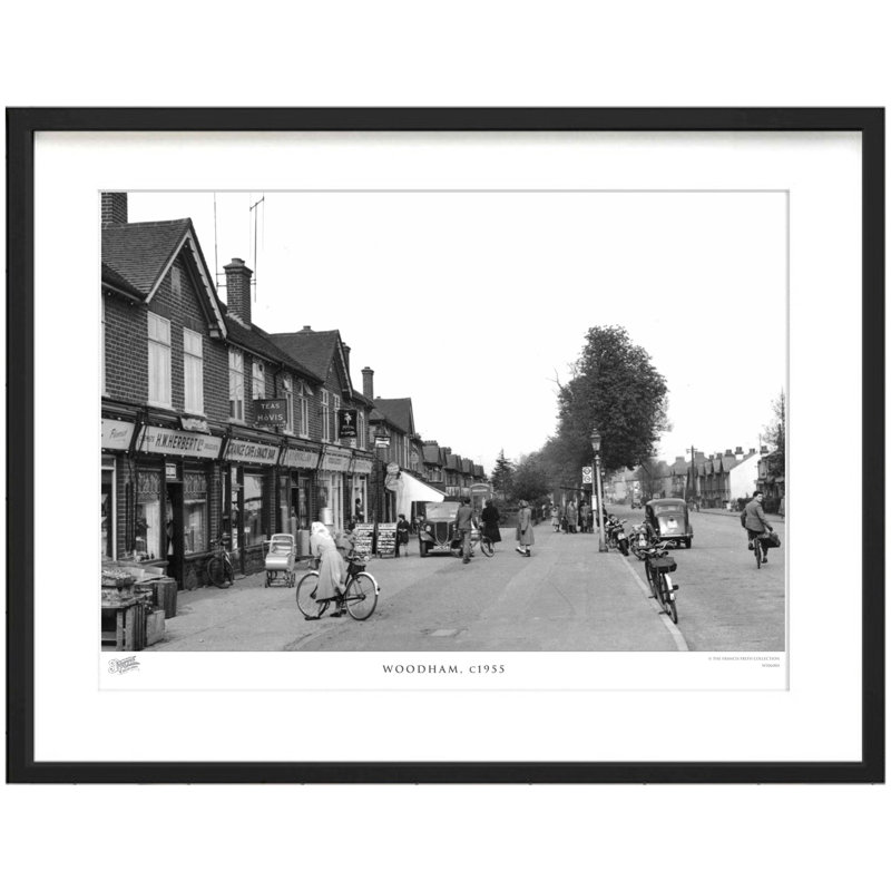Woodham, C1955 by Francis Frith - Single Picture Frame Print, 40cm H x 50cm W x 2.3cm D