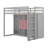 Wood Loft Bed With Wardrobe, Storage Shelves And Cabinet-116489206-116489207