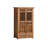 Modern Brown Solid Wood China Cabinet