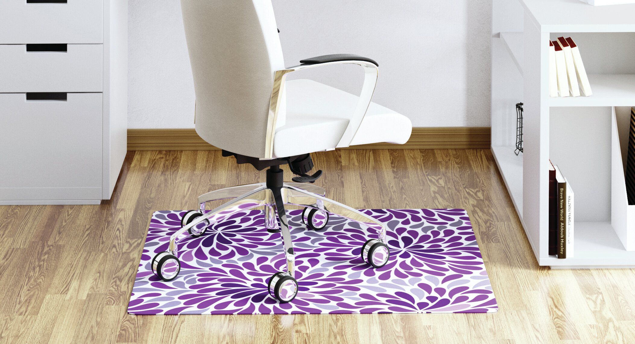 Deflecto Chair Mat For Medium Pile Carpet Rectangular 36 W x 48 D