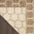 Koebe Geometric Reversible Indoor / Outdoor Area Rug in Tan-828140419