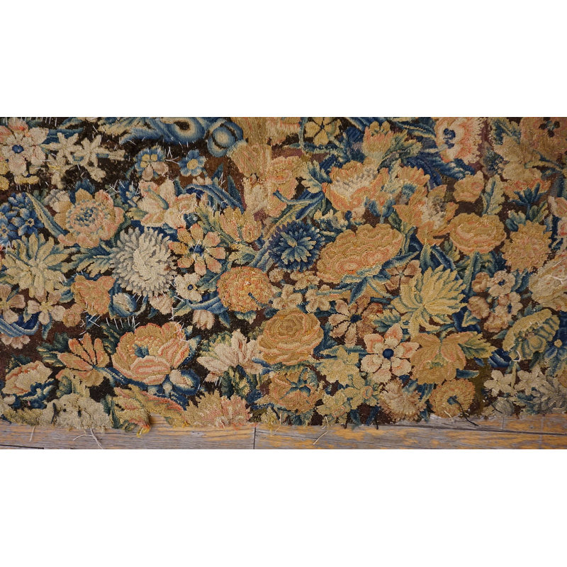 Antique Needlepoint English Allover Rug
