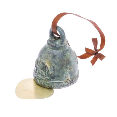 Ornement en forme de cloche de noël éléphant ring