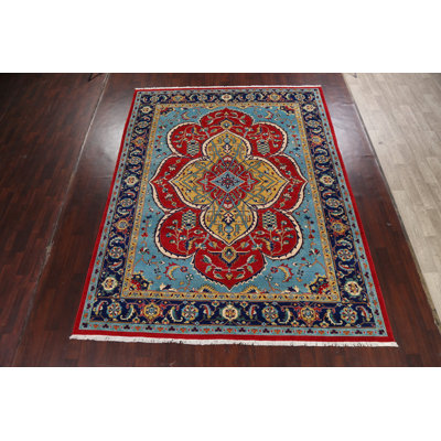 Tapis 100% persan Bakhtiari à teinture végétale noué à la main 9 x 12