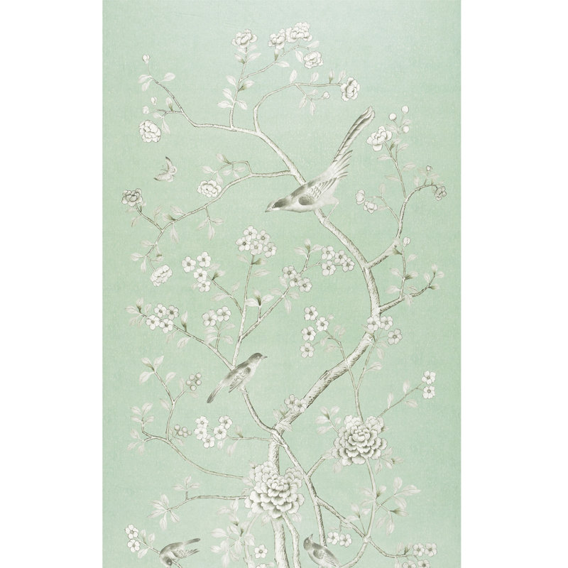 Schumacher x Mary McDonald Chinois Palais Fabric, Aquamarine
