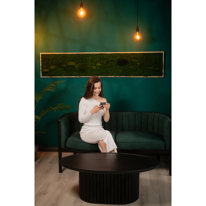 Alton Loveseat, Black, Emerald