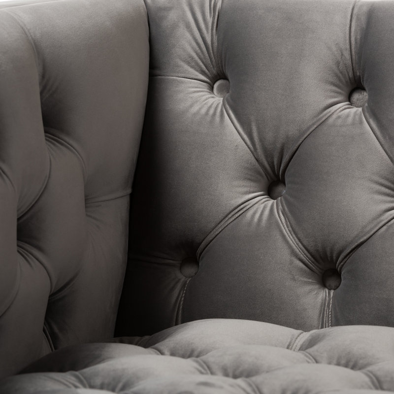 Upholstered Armchair, Grey