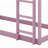 Twin Over Twin House-Shaped Floor Bunk Bed, With Ladder,Guardrails-1894159849