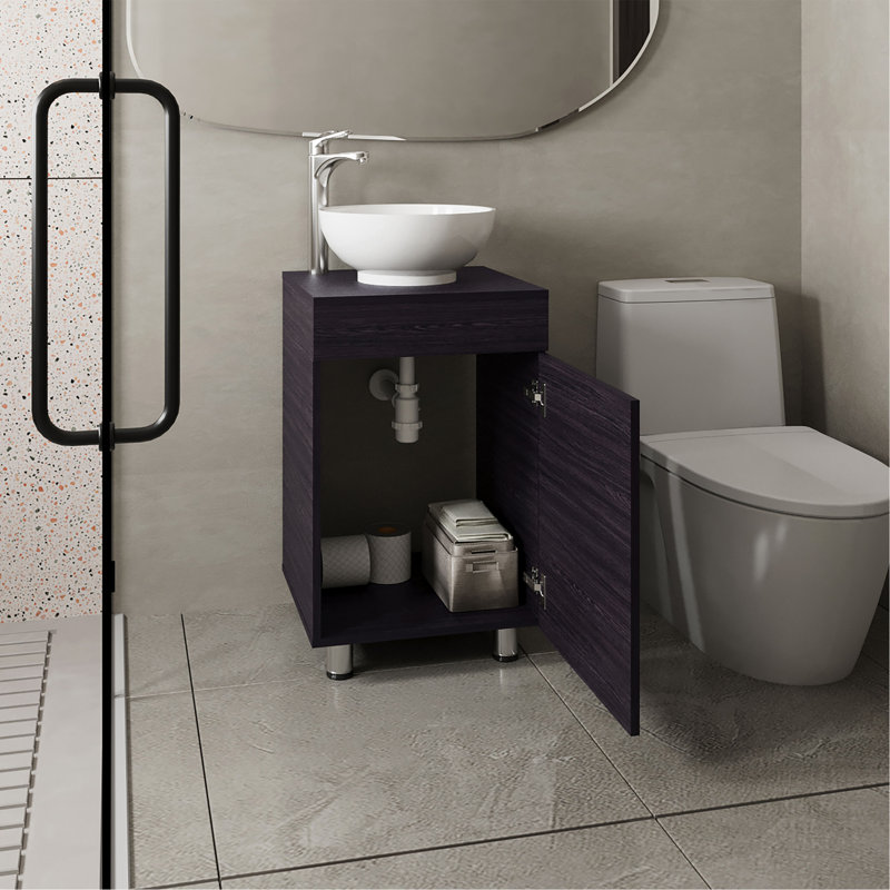 Everson Vanity Sink, Black, Bathroom