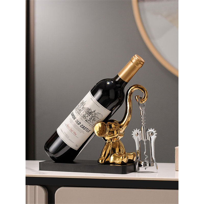 Support à vin Prosperous Elephant Creative, Or