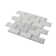White Subway With Carrara Dot Marble Mosaic Tile