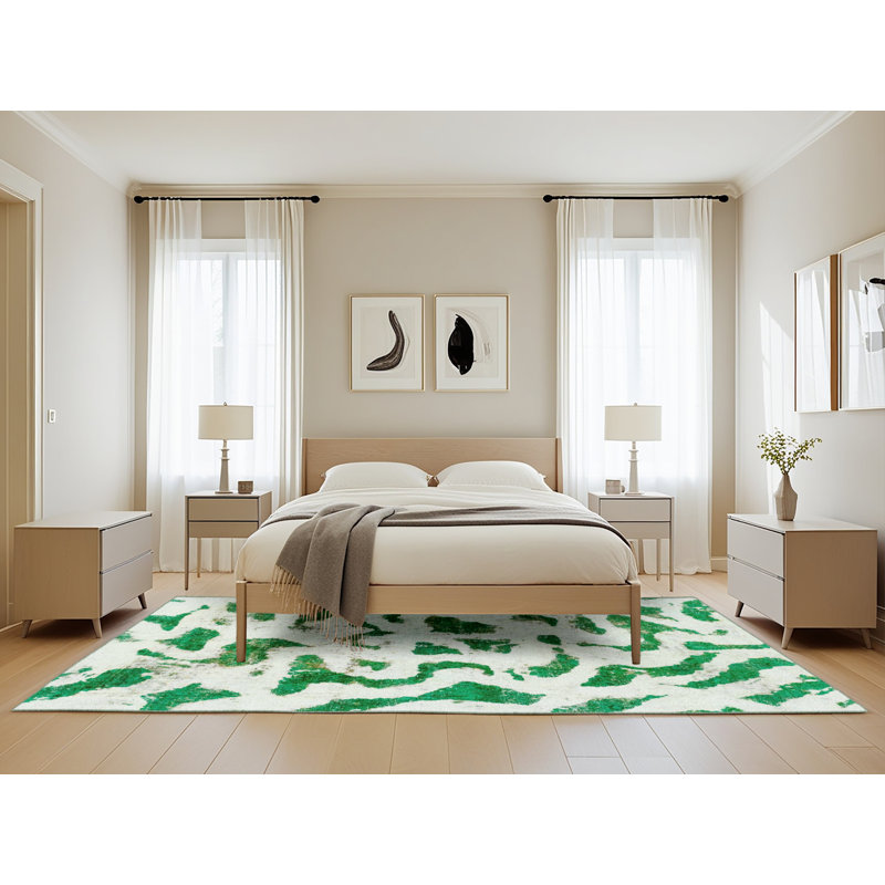 Abstract Indoor Rug, Rectangle 5' x 8'