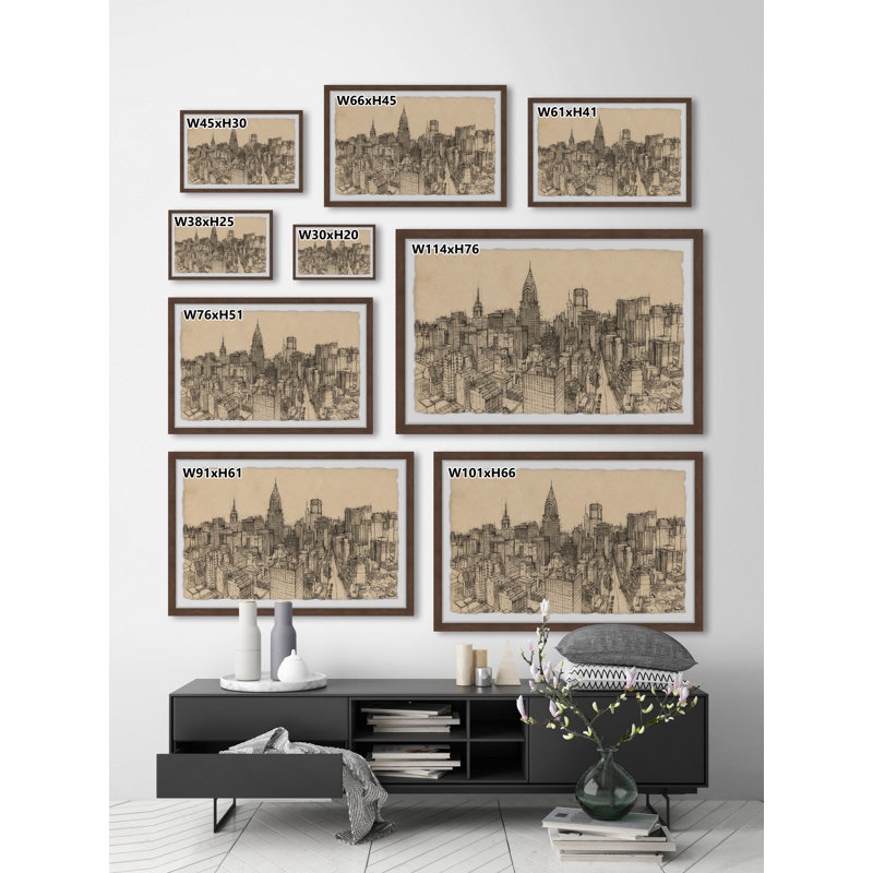 Towering Chrysler Building - Single Picture Frame Print, 20cm H x 30cm W x 3.81cm D