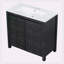 Meuble-lavabo simple 36 po avec plateau en résine Bhavi