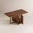 Angelo Solid Wood Expandable Drop Leaf Dining Table with Rolling Casters & Storage Cabinet（Table only, chairs are not included）